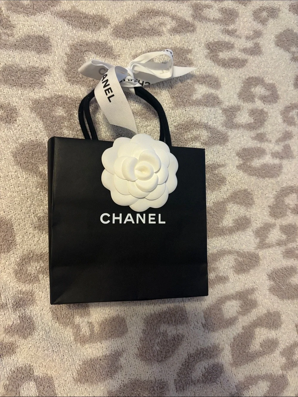 Chanel double logo rhinestone earrings